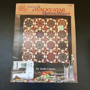 Wacky Star Quilting Wizard Pattern Book American School of Needlework 4198